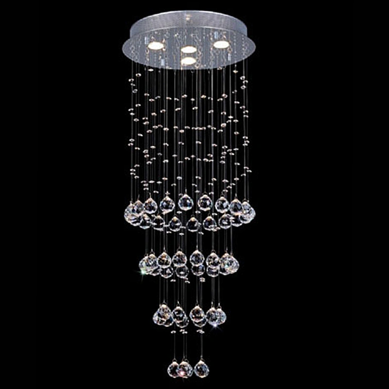 Modern Ceiling Beads Chain Luxury Lighting K9 Crystal Chandelier Contemporary Lighting and Circuitry Design,agi32 Layout 3 Years