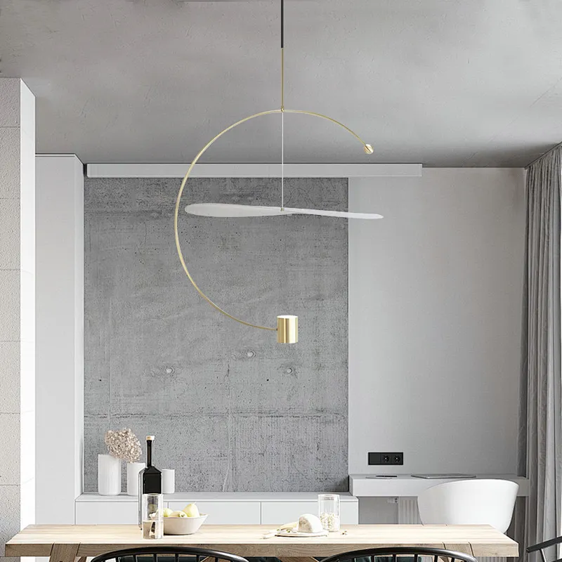 Nordic modern personality design light luxury led pendant lamp