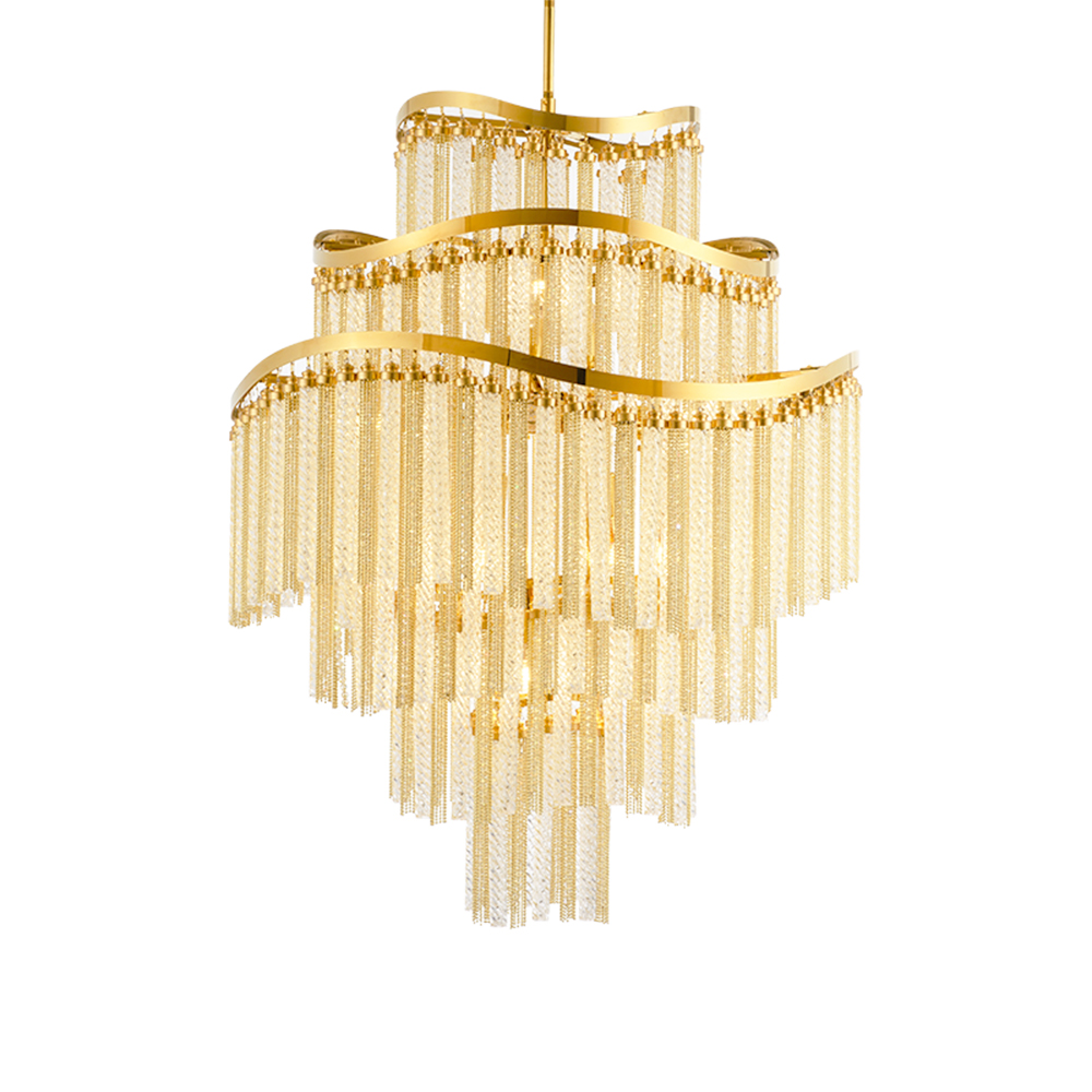 Modern hotel decorative lighting luxury contemporary crystal lamp chandelier