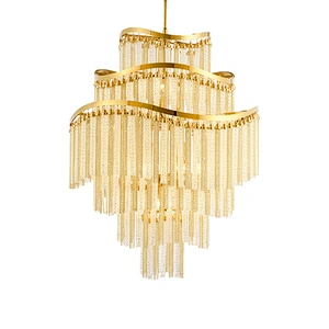 Modern hotel decorative lighting luxury contemporary crystal lamp chandelier
