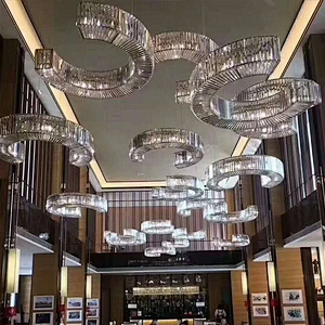 Rebecca lighting Hotel decoration k9 crystal pendant crystal chandelier lighting