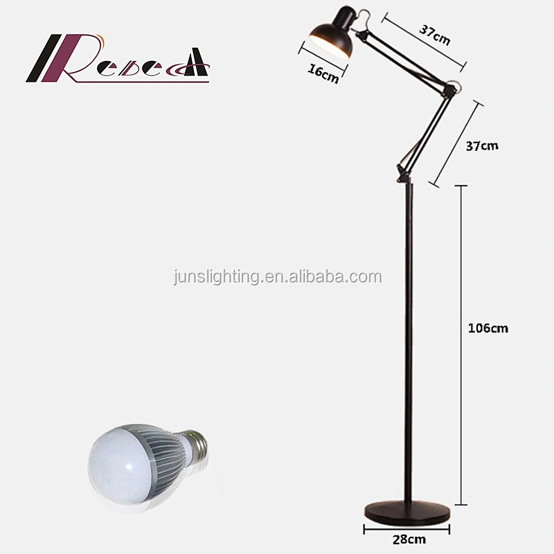 Creative two control dimming modern reading floor lamp