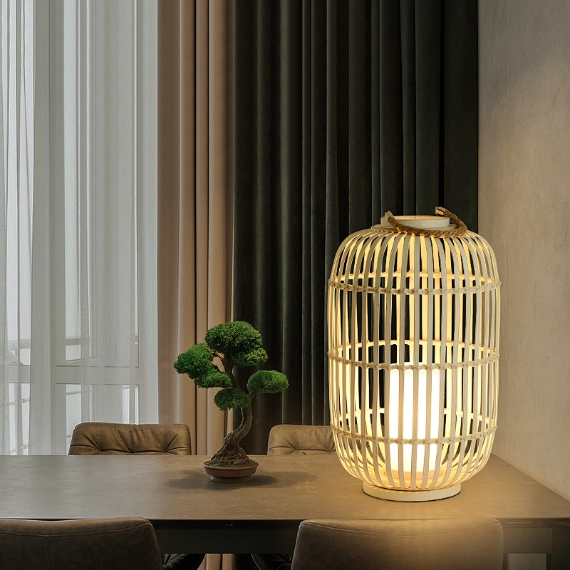New Chinese style study lighting bedroom bedside lamp bamboo silk small desk lamp bamboo eye protection small night lamp