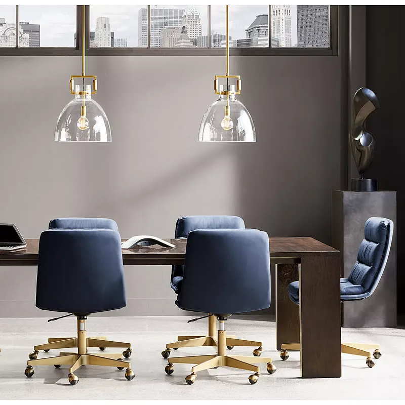 Postmodern All Copper Crystal Chandelier For Living Room Bedroom