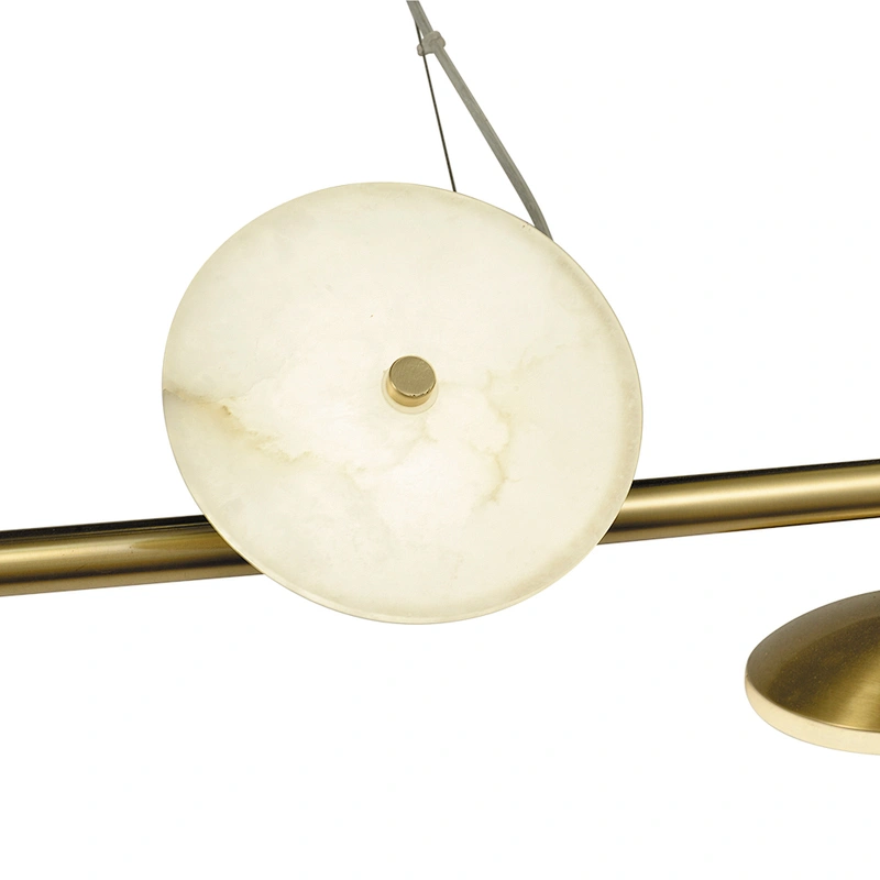 Modern nordic living room bedroom bar counter restaurant marble brass pendant lamp