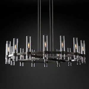 Modern large pendant lighting luxury brass glass chandelier pendant lights