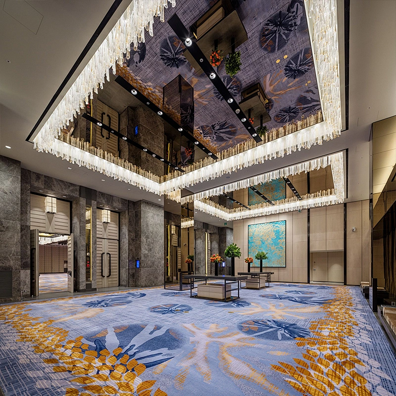 Customizable Large Hotel Stairs Hall Decorative Glass Tube Chandelier