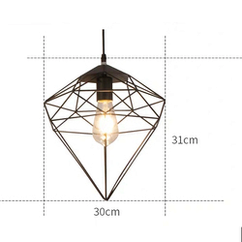 Zhongshan Brass rough design iron cone pendant lamp