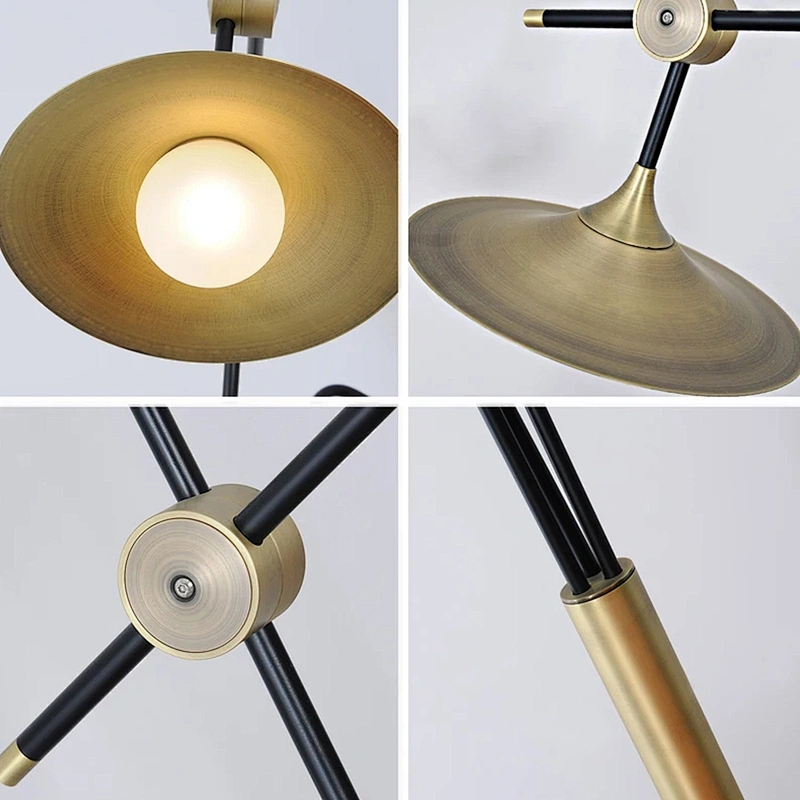 Modern hotel decoration lighting standing tripod floor lamp