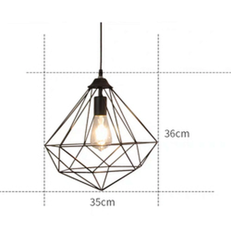 Zhongshan Brass rough design iron cone pendant lamp
