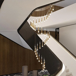 Hot sale decoration lighting chandelier hotel office staircase LED ceiling light