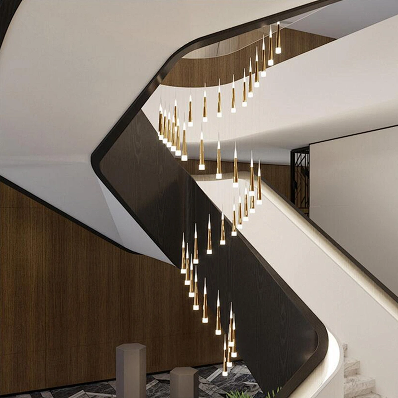 Hot sale decoration lighting chandelier hotel office staircase LED ceiling light