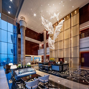 Modern Hotel Lobby Project Decorative Lighting Crystal Chandelier Lights