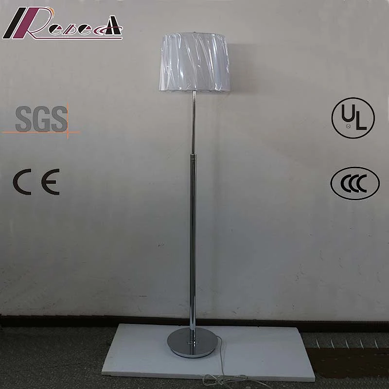 Top Quality Polished chrome hotel standing floor lamp with CE modern