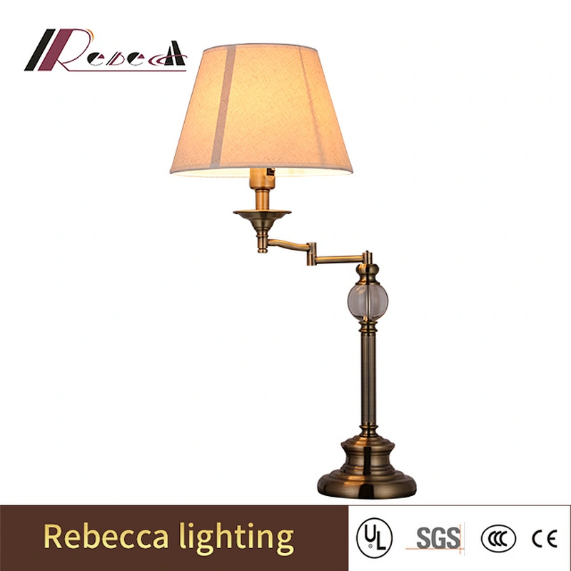Adjustable rocker arm bedroom hotel desk lamp