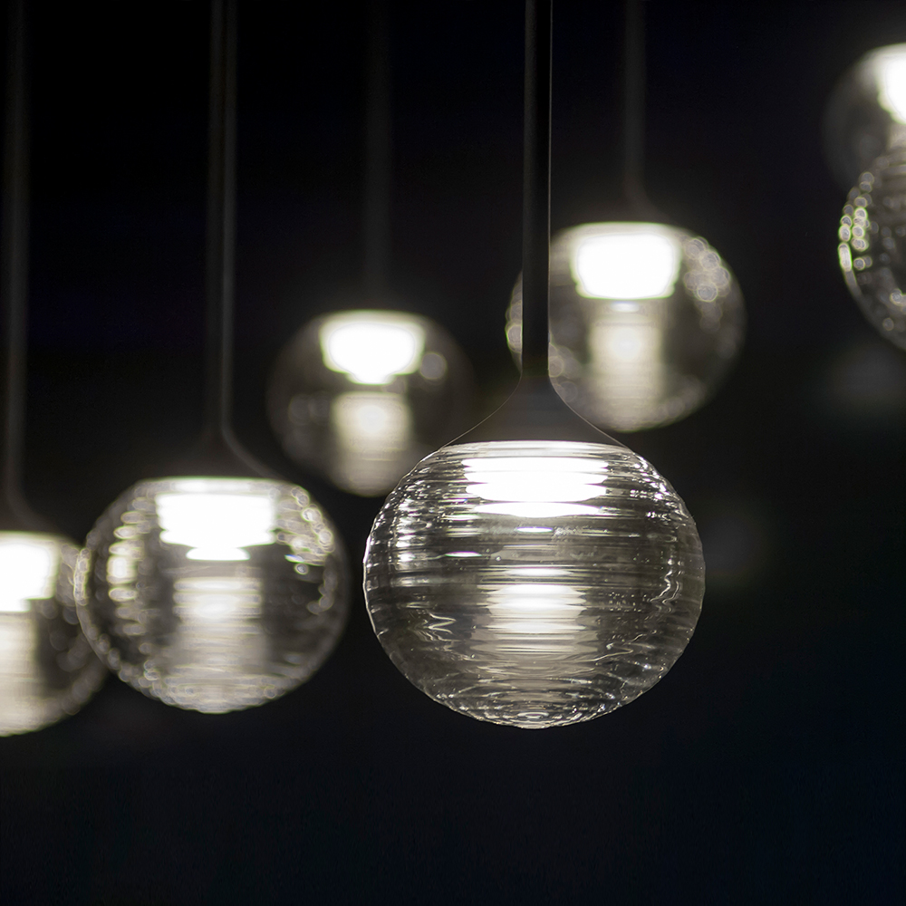 Modern large hotel lobby luxury crystal glass ball hanging chandelier