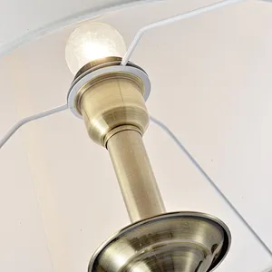 European Hotel Guest Room Adjustable Vintage E27 Fabric Standing Light Floor Lamp