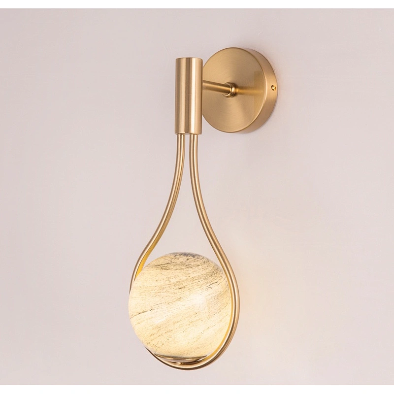 Nordic Metal Trend Lighting Living Room Dining Room Bedroom Villa Bed Chandelier Hotel Corridor Wall Lamp