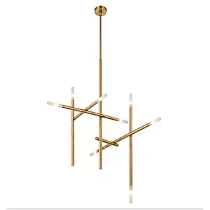 minimalist cross chandelier is postmodern and creative design light luxury  led  pendant lamp