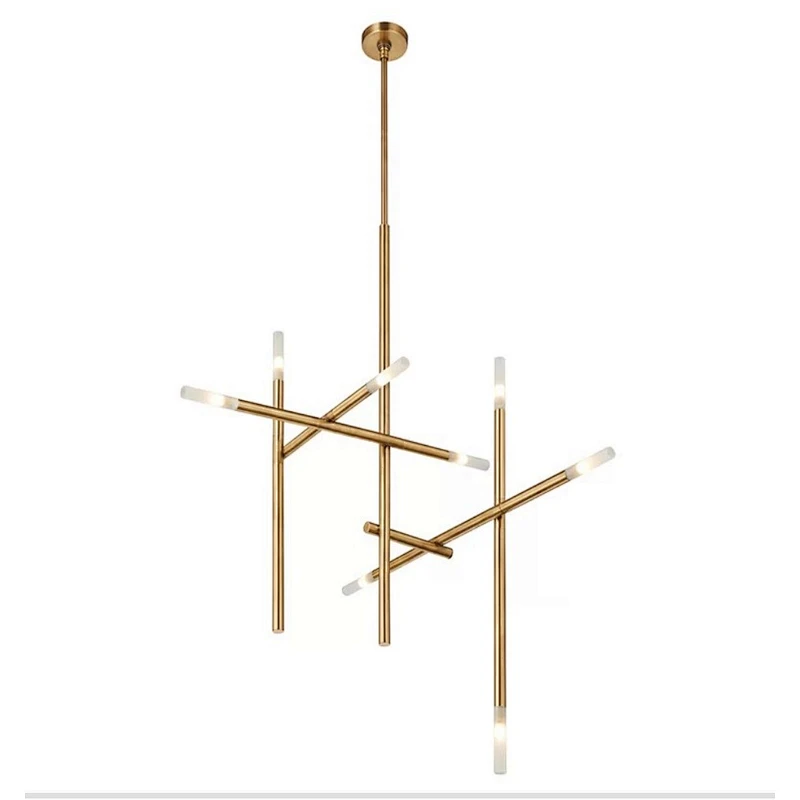 minimalist cross chandelier is postmodern and creative design light luxury  led  pendant lamp