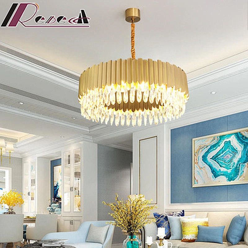 Modern Chandelier For Bed Rooms Indoor Hotel Lobby Black Crystal Pendent Lights