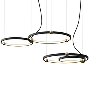 Nordic style simple black Modern led Modern chandelier