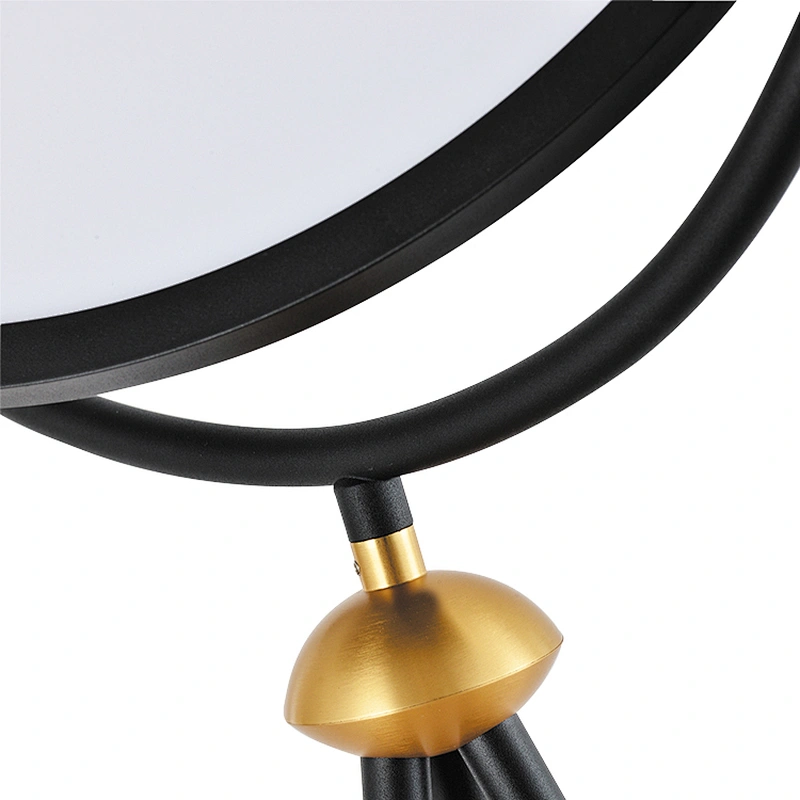 New design modern simple unique nordic hotel living room office tripod black led floor lamp