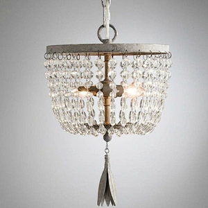 Modern French Empire Round Dining Room Luxury Led  K9 Crystal Lights Chandelier