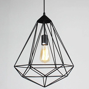 Retro Creative Birdcage Chandelier Iron Pendant Lamp For Dining Room