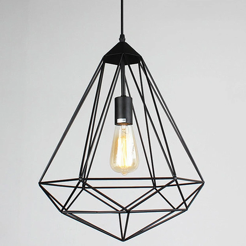 Retro Creative Birdcage Chandelier Iron Pendant Lamp For Dining Room