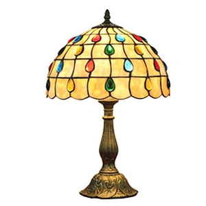 Rebecca High Quality Antique Stained Glass Tiffany Table Lamp Modern Desk Lamps