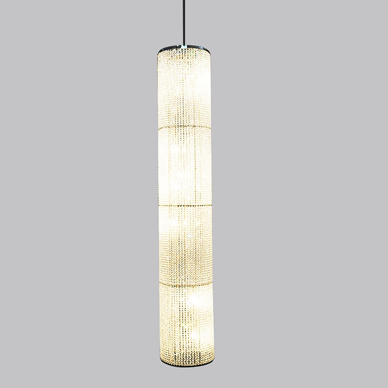 Modern hotel custom  decoration luxury led crystal ball pendant light chandelier lighting