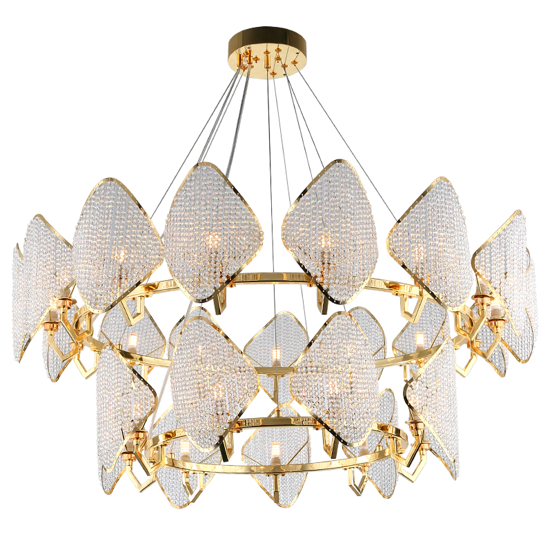 Modern Wedding Decorative Lighting  Luxury Hotel Crystal Chandelier Chandeliers Pendant Lights