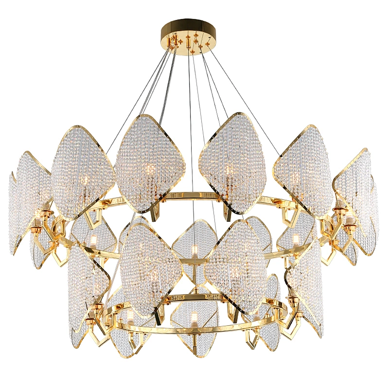 Modern Wedding Decorative Lighting  Luxury Hotel Crystal Chandelier Chandeliers Pendant Lights