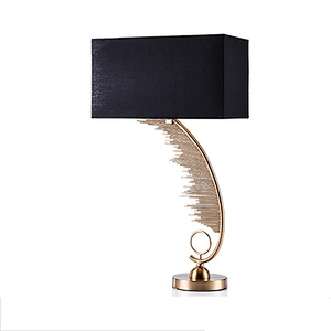 Nordic style vintage retro bedroom Brass Metal Table Lamp