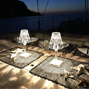 Italy High-quality crystal table lamp art  bedroom living room decoration desk lighting