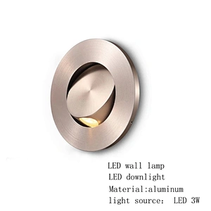 2019 new design lighting bedside reading light spotlight 3w led wall light downlight