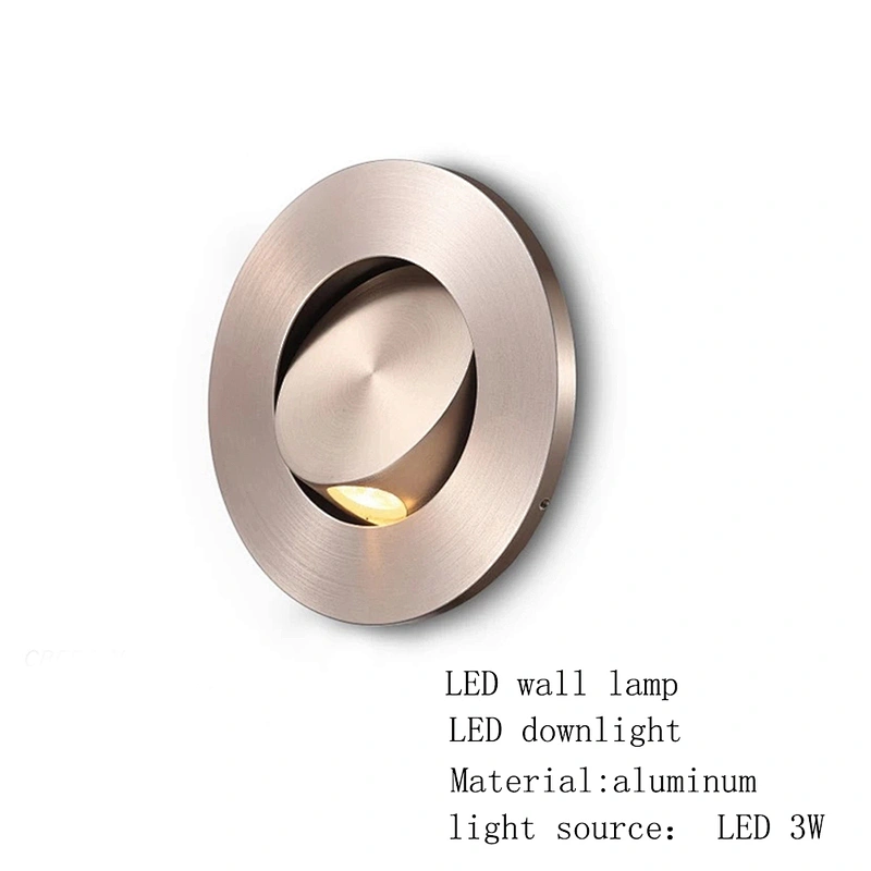 2019 new design lighting bedside reading light spotlight 3w led wall light downlight