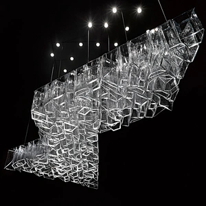 Modern Design Nordic Style Interior Lighting Big Glass Chandelier Pendant Lighting