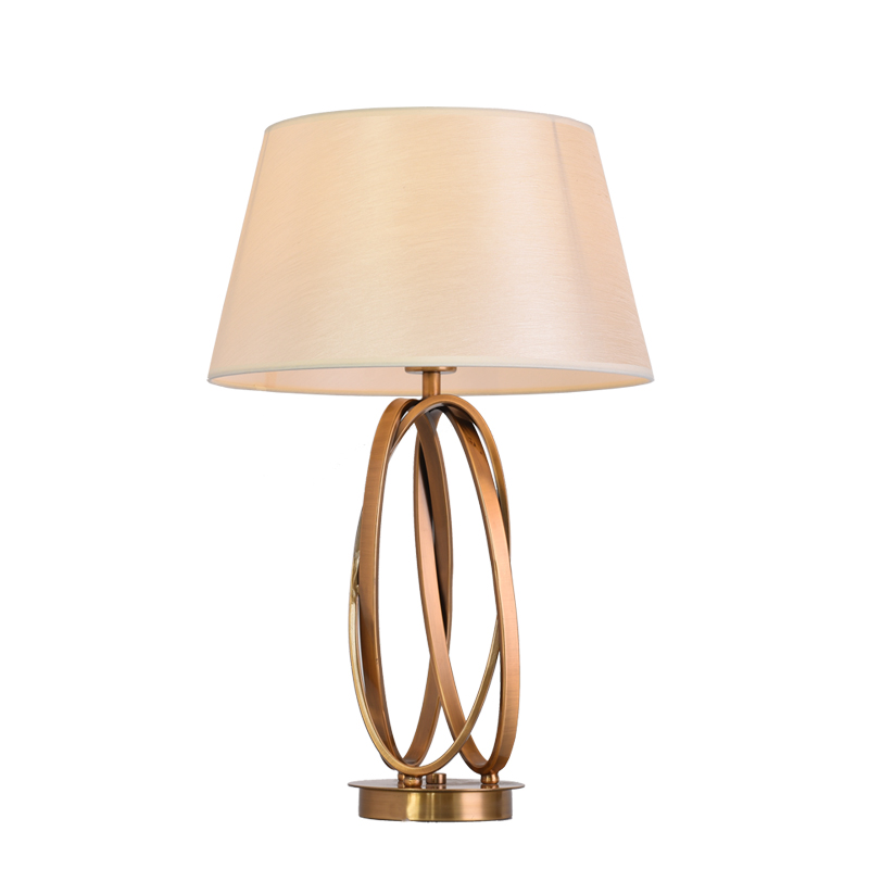 Modern American hotel villa model room living room bedroom bedside LED table lamp