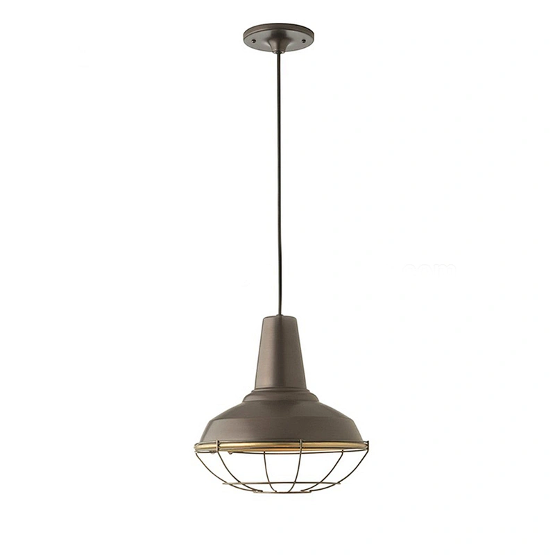 Modern Unique Residential Led Metal Frame Lamp Shade Pendant Light for Dining Room