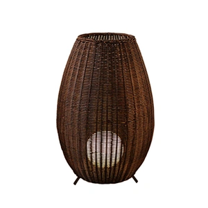 Modern unique hotel Living room bedroom rattan standing table floor lamp