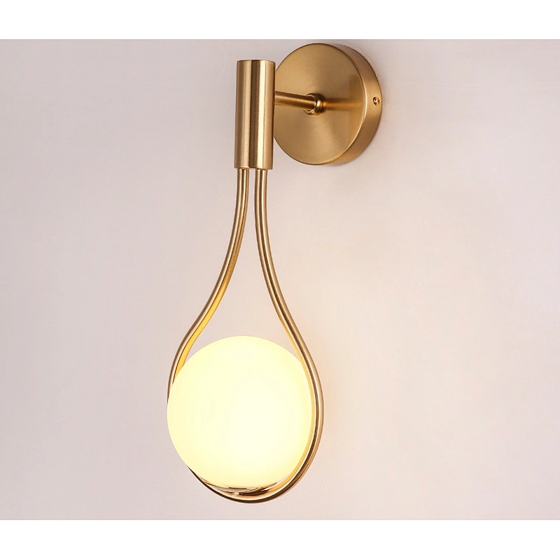 Nordic Metal Trend Lighting Living Room Dining Room Bedroom Villa Bed Chandelier Hotel Corridor Wall Lamp