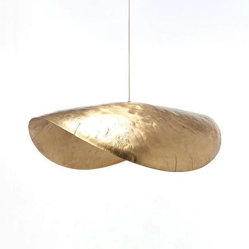 Nordic style hotel chandelier villa living room dining room pure handmade copper chandelier