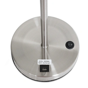 Modern nordic hotel bedside metal multifunction   led table lamp