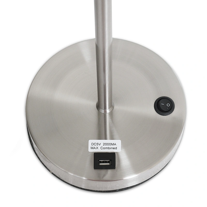 Modern nordic hotel bedside metal multifunction   led table lamp