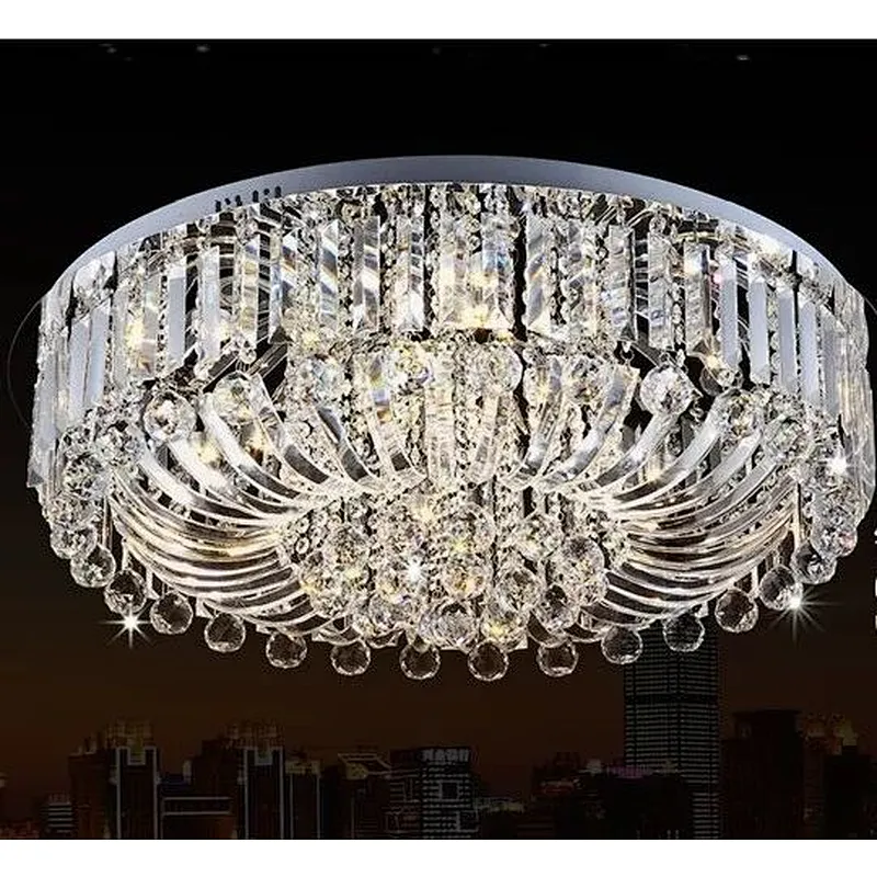 Modern LED crystal chandelier project pendant lamp