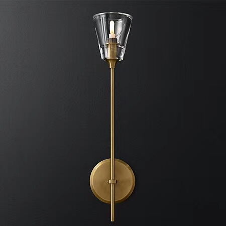 Nordic Modern Living Room Bedroom Aisle Bedside Lamp Hotel Crystal Glass Wall Lamp