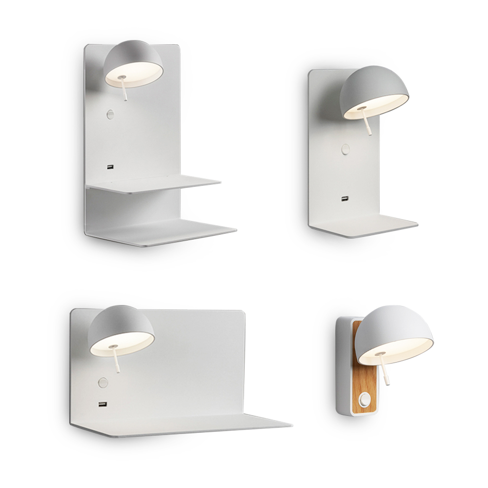 Modern nordic designer sconce lighting Indoor hotel bedside reading lights guestroom lamp led wall light