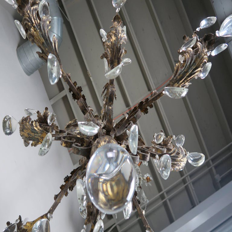 Custom hotel lighting Moroccan style crystal chandeliers Mediterranean hollow iron chandeliers&pendant lights